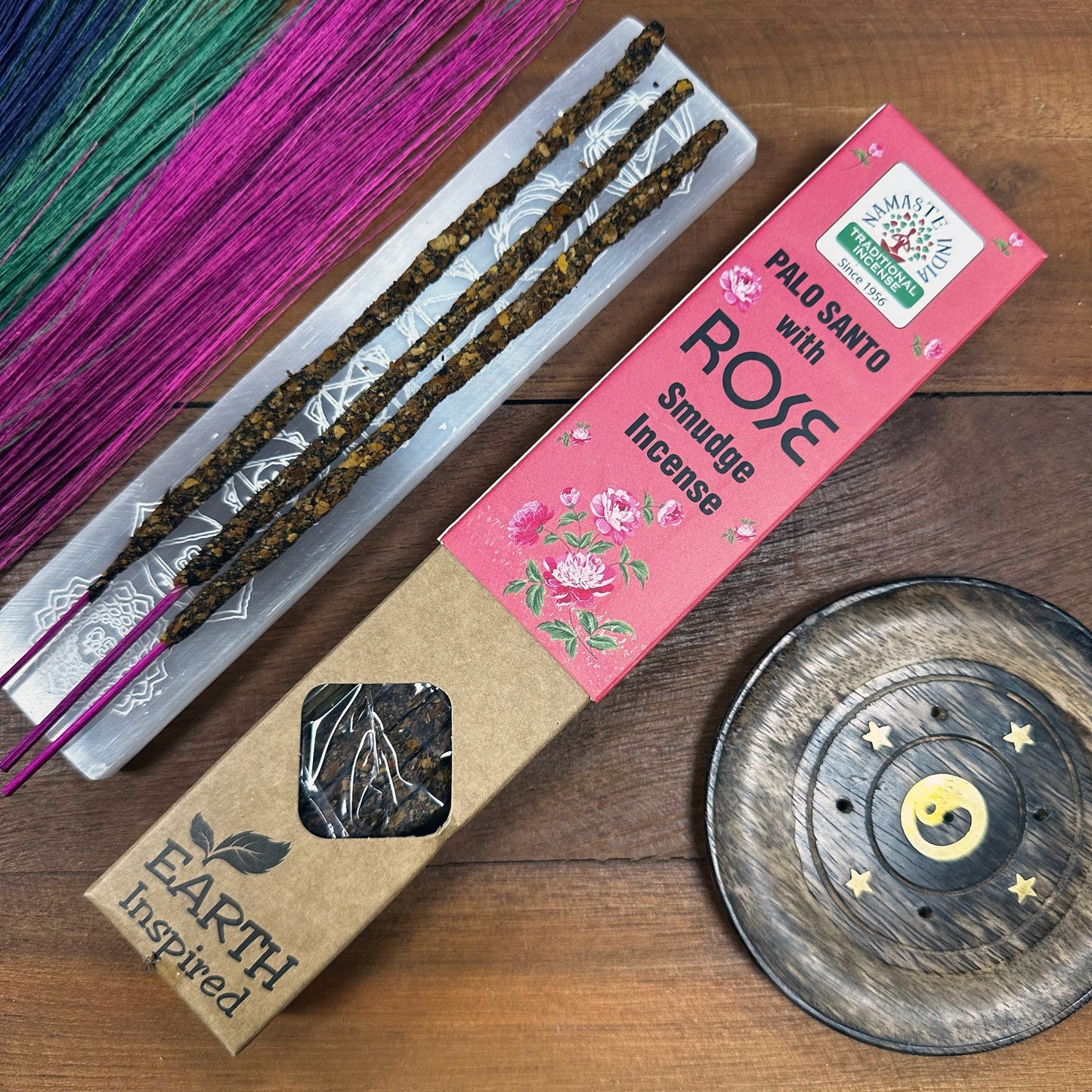 Premium vīraka kociņi - Roze + Palo Santo