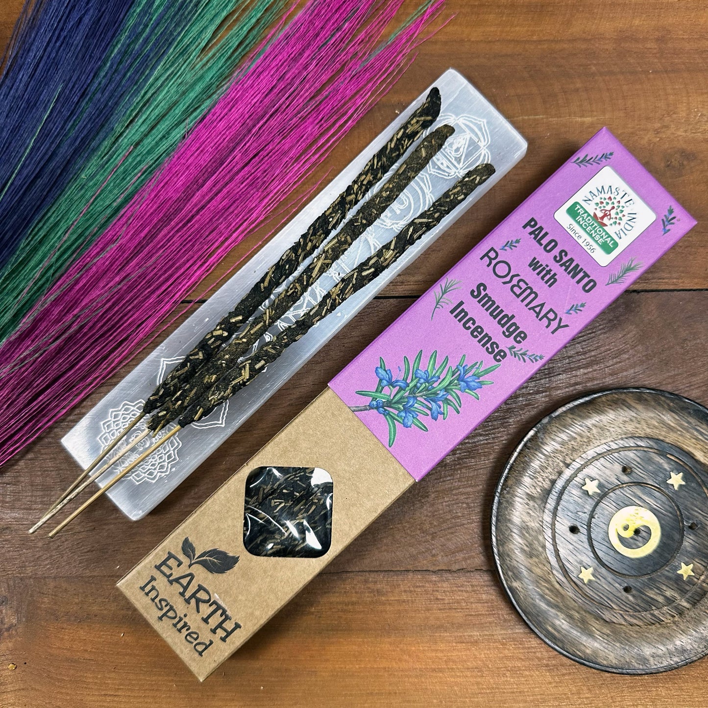 Premium vīraka kociņi - Rozmarīns + Palo Santo