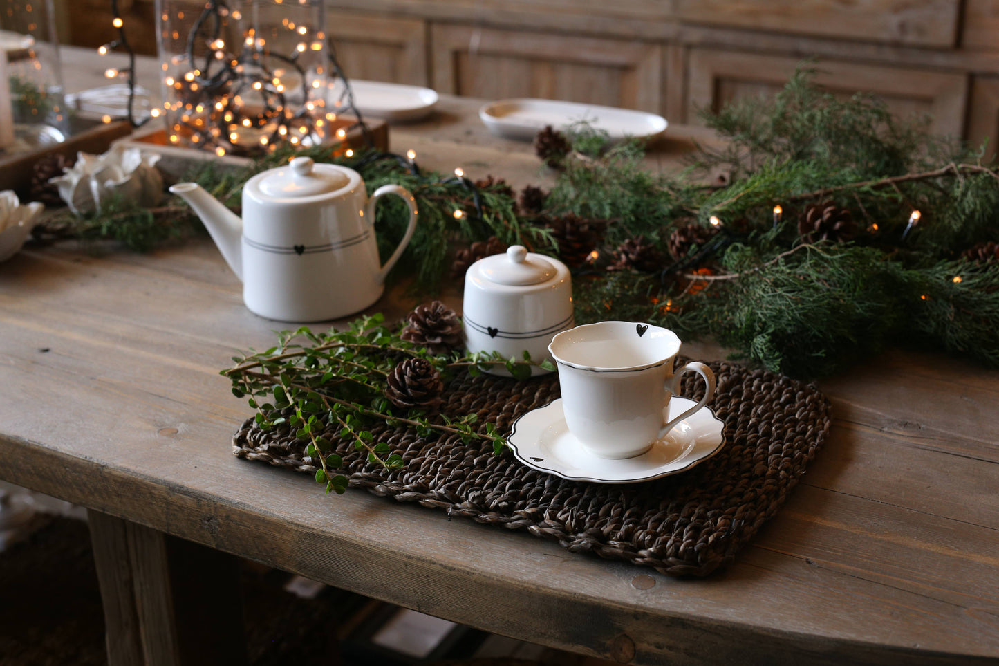 Tējas tase ar apakštasi "Sirds"