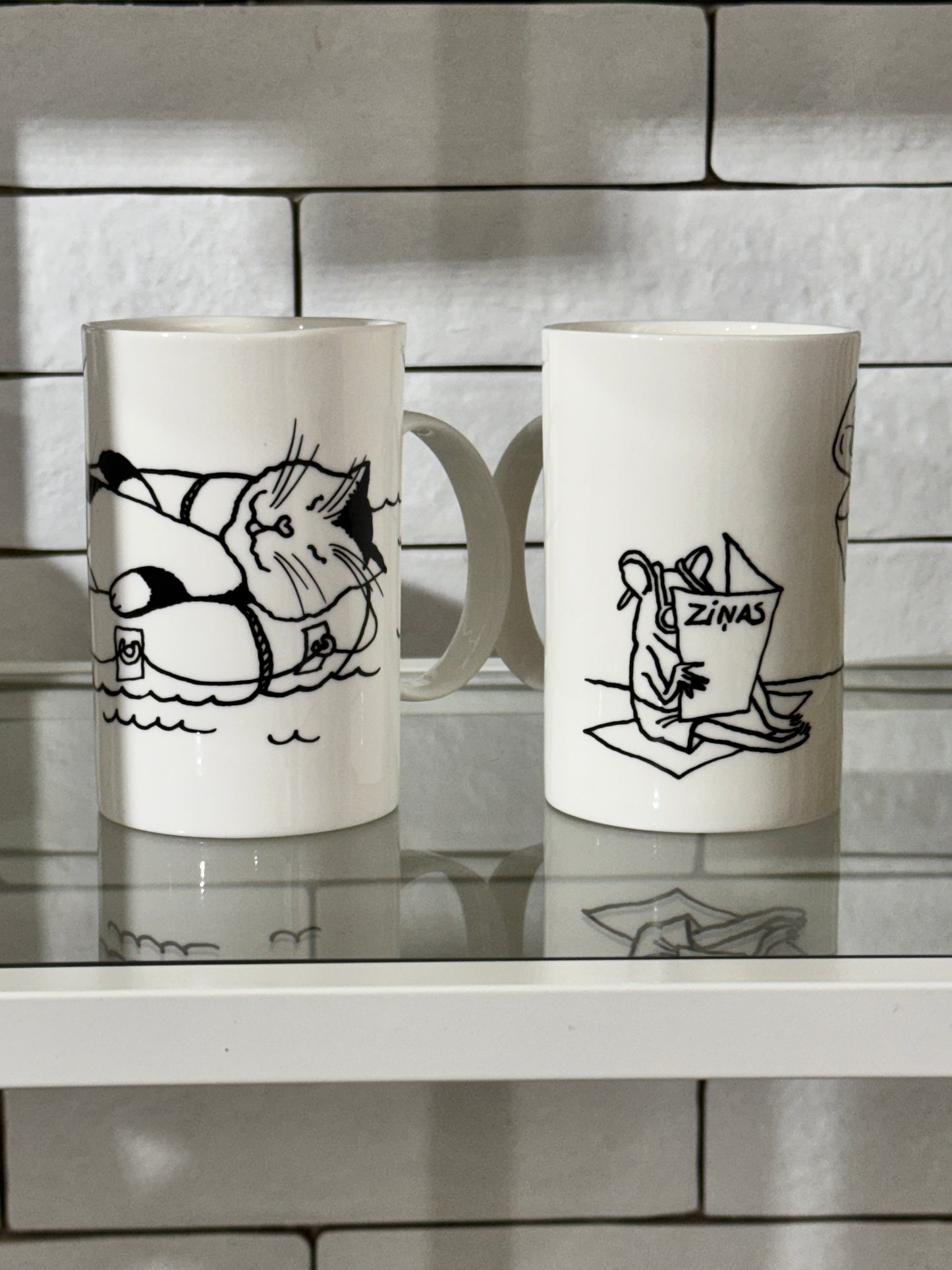 Piebalgas porcelāna krūze - Vakara ziņas, 400ml