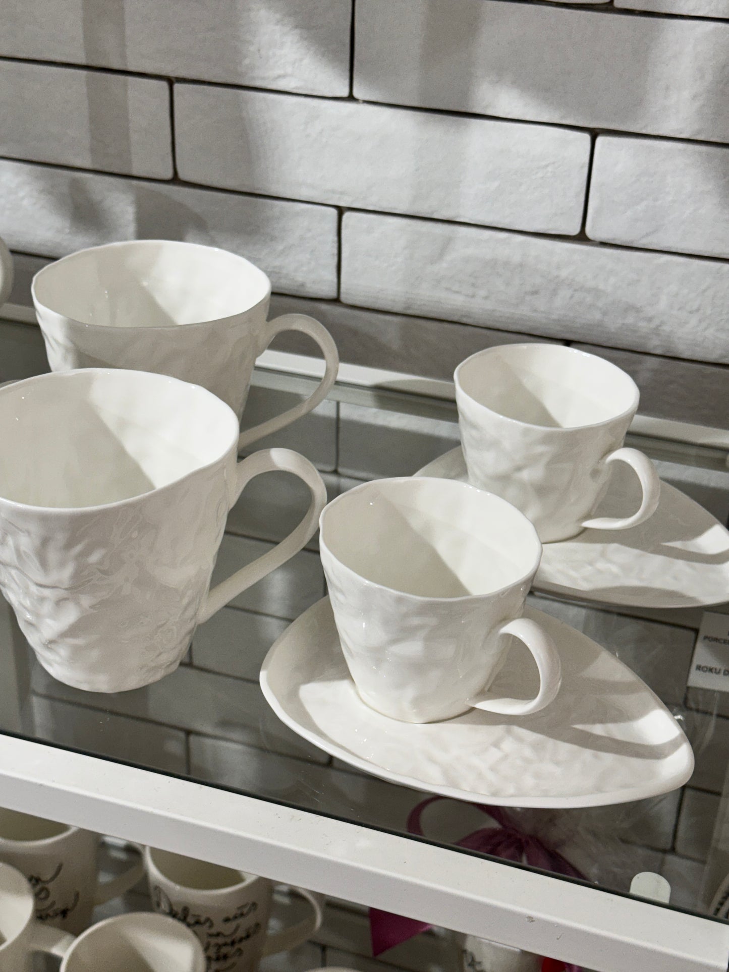 Piebalgas porcelāna kafijas tase ar apakštasi, 250ml