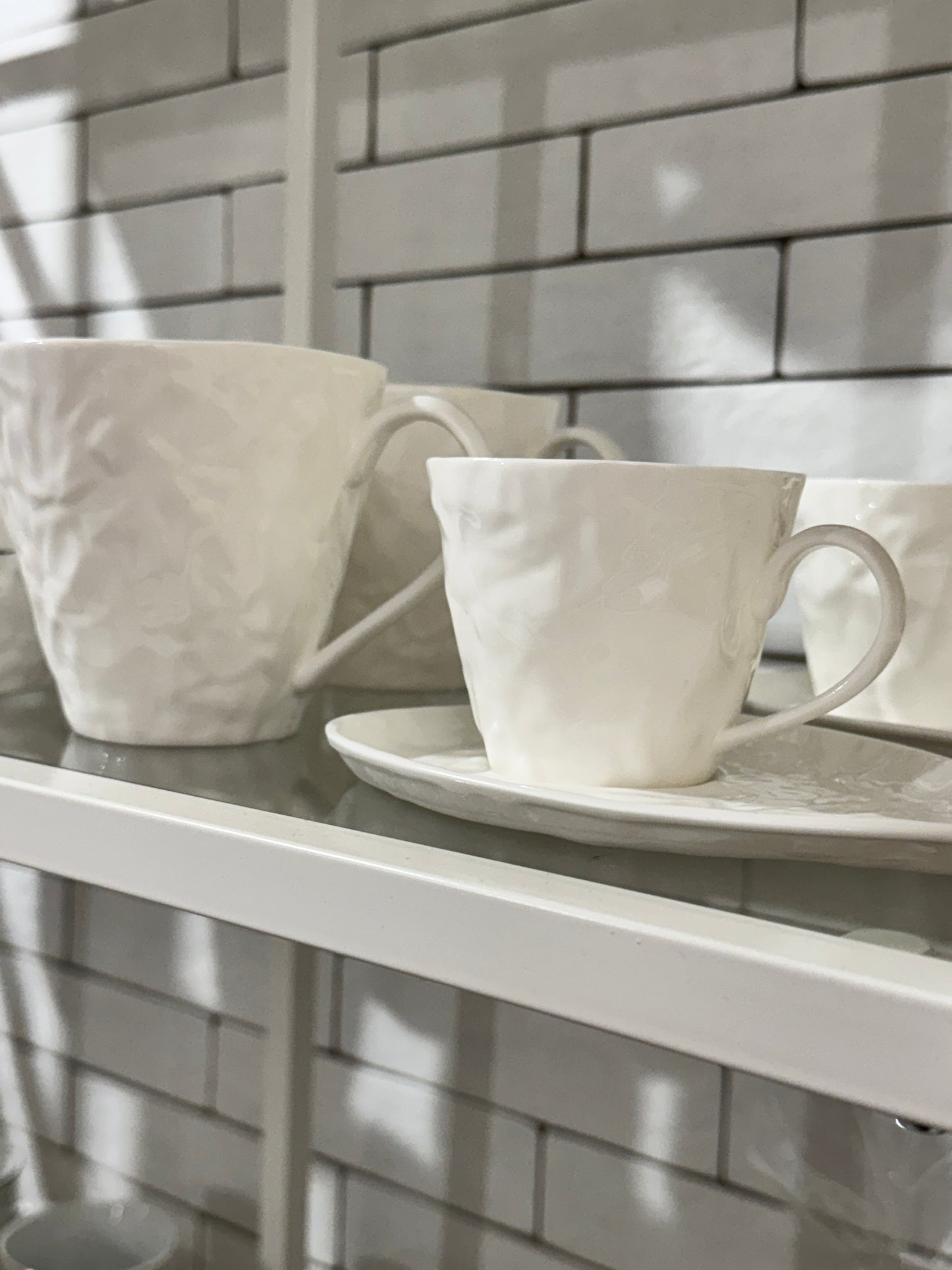 Piebalgas porcelāna kafijas tase ar apakštasi, 250ml