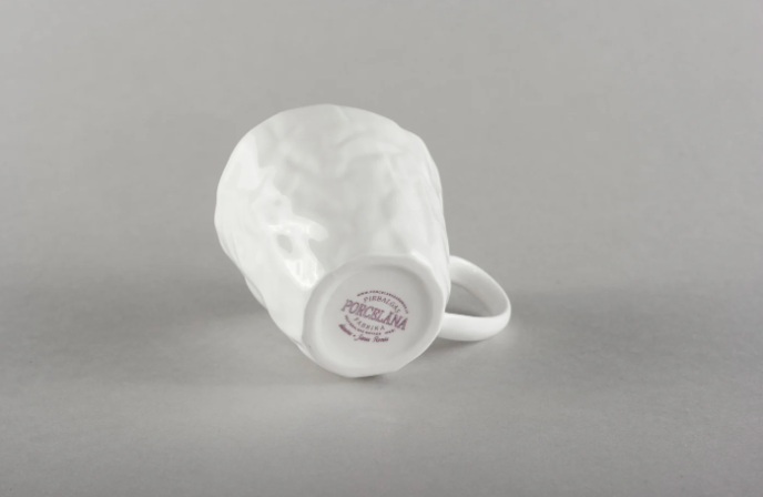 Piebalgas porcelāna kafijas tase ar apakštasi, 250ml