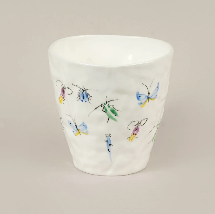 Piebalgas porcelāna burzīta tējas krūze, 500ml