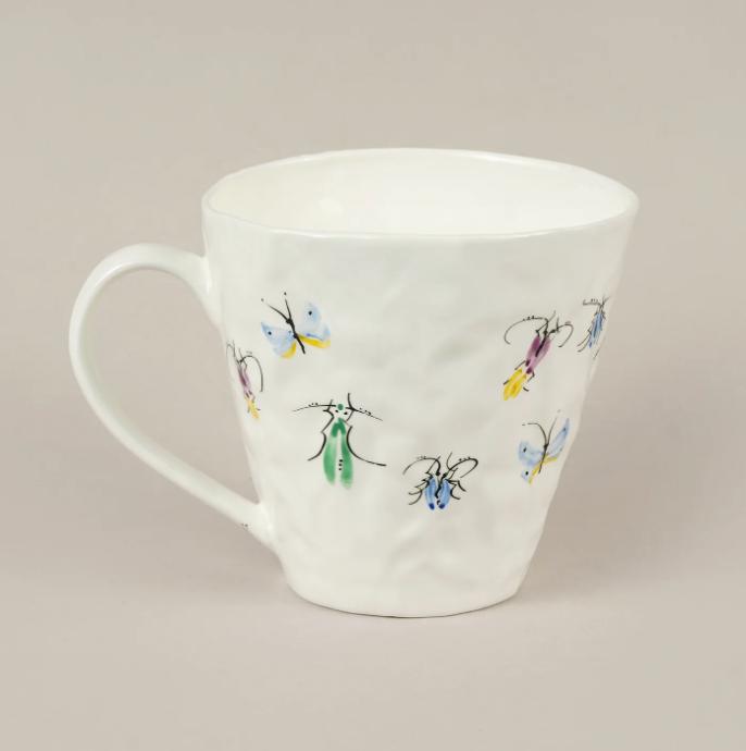 Piebalgas porcelāna burzīta tējas krūze, 500ml
