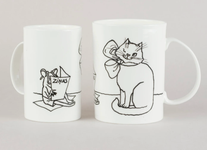 Piebalgas porcelāna krūze - Vakara ziņas, 400ml
