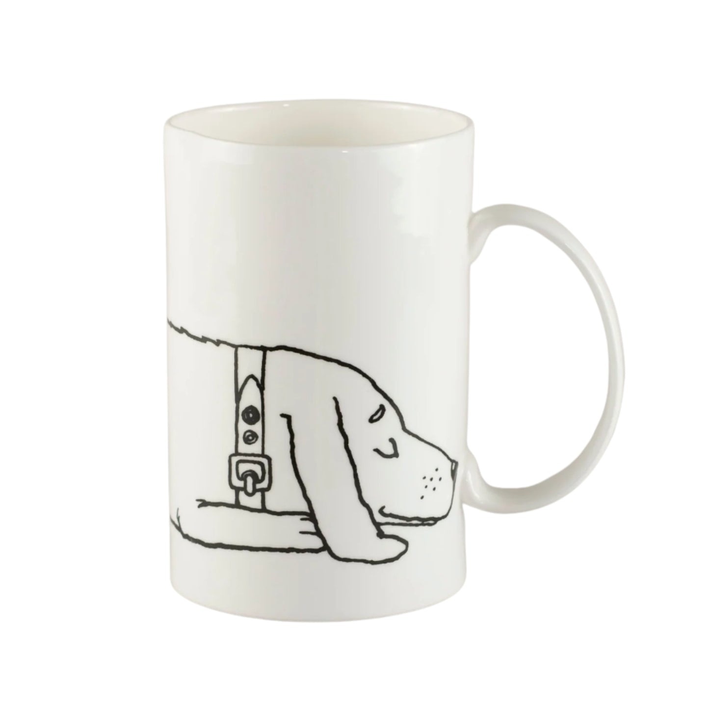 Piebalgas porcelāna krūze ar suni, 400ml