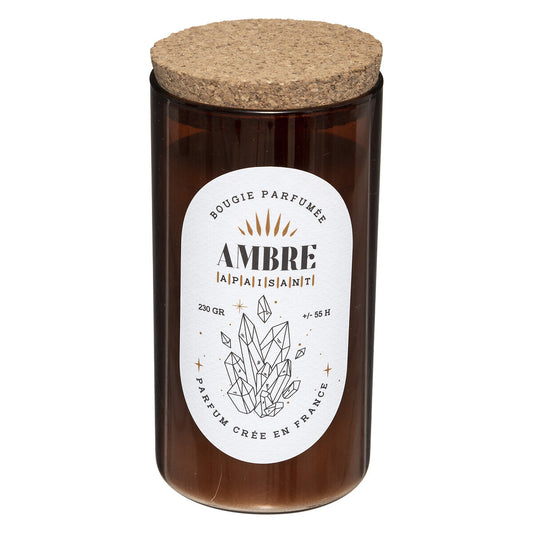 Franču aromātiskā svece ar koka degli - Ambre