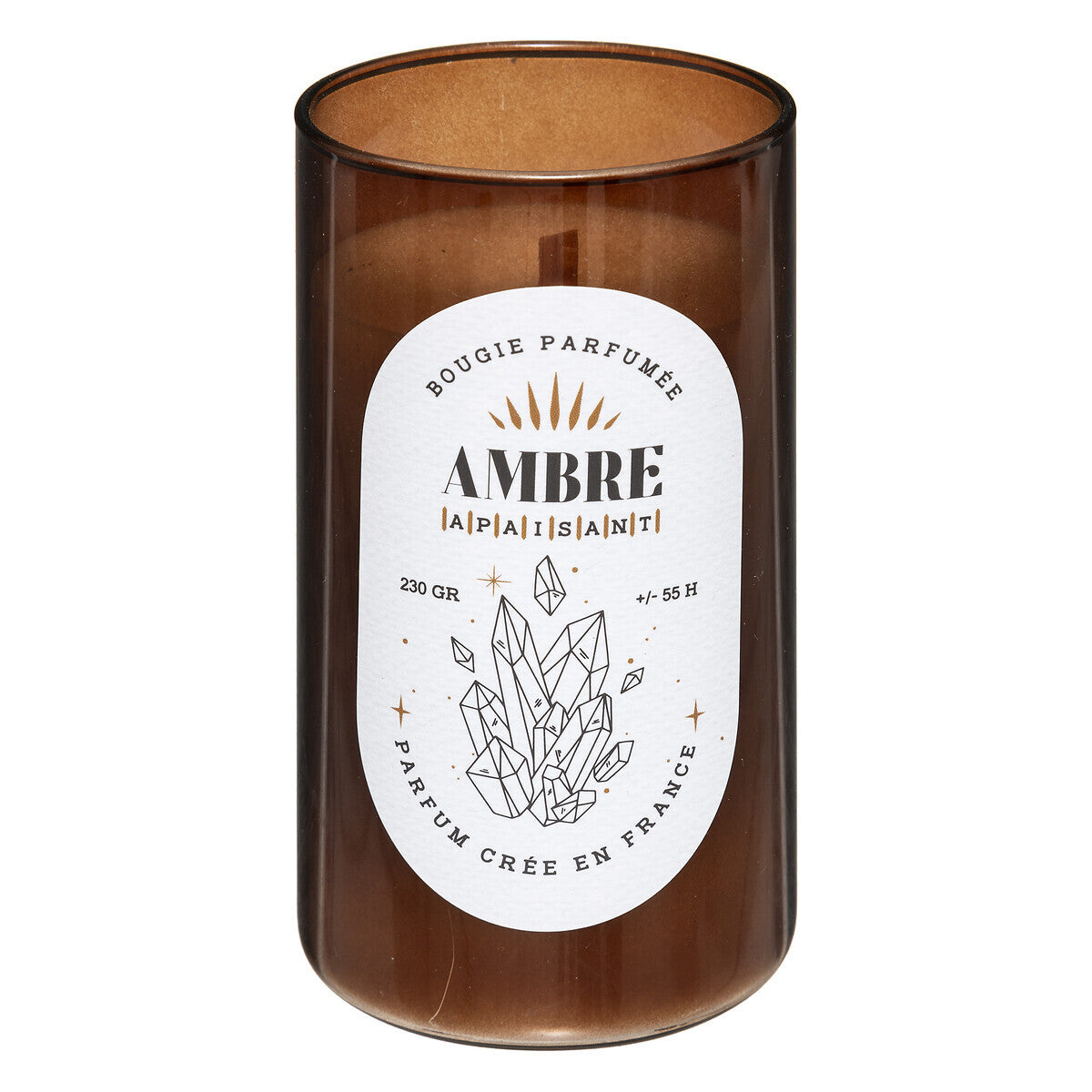 Franču aromātiskā svece ar koka degli - Ambre