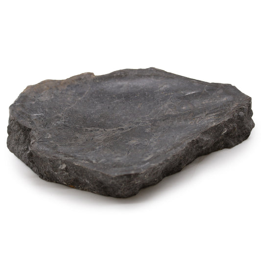 Dabīgs pelēka marmora trauks