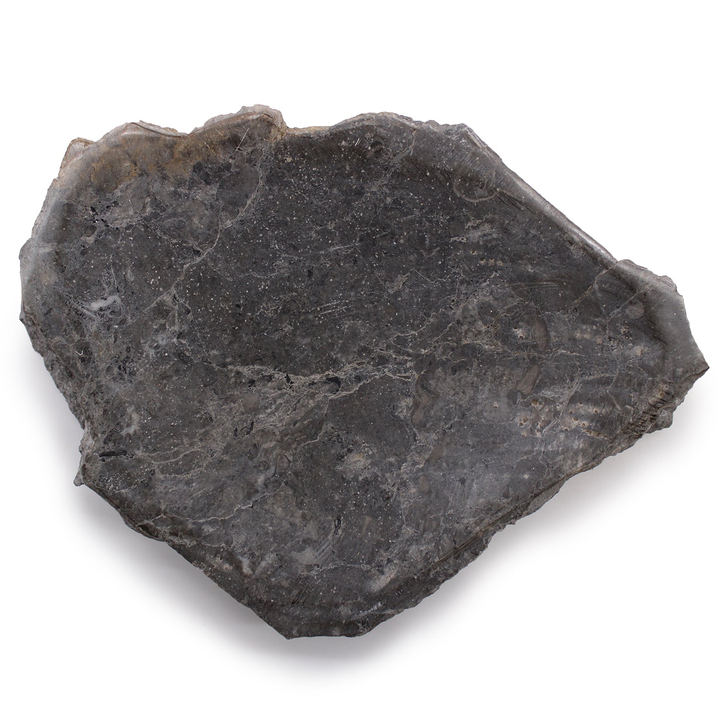 Dabīgs pelēka marmora trauks