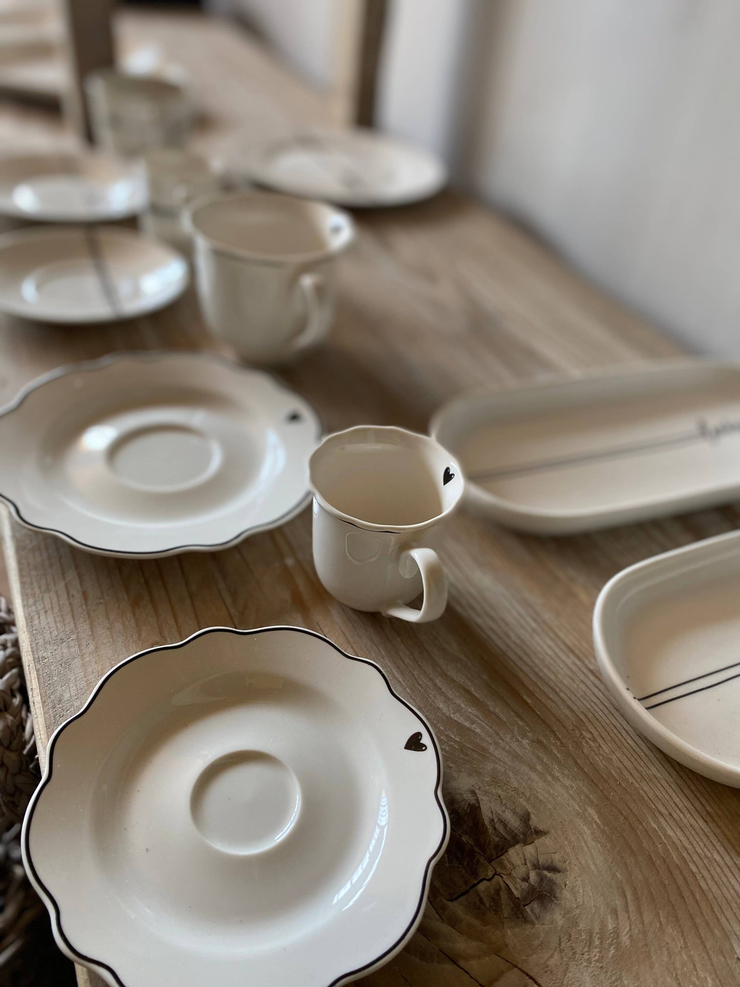 Tējas tase ar apakštasi "Sirds"