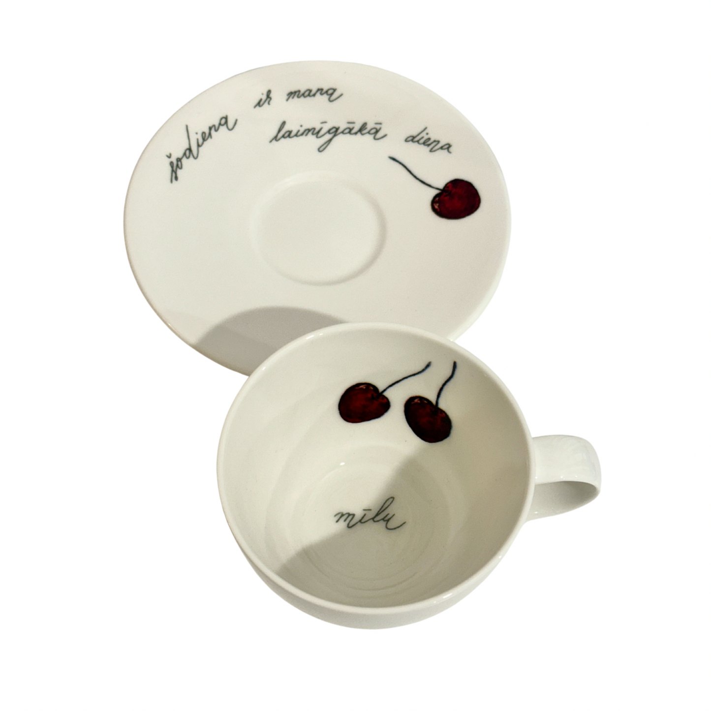 Porcelāna kafijas tase - Mīlu