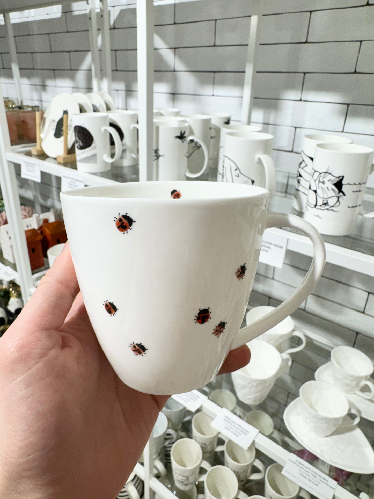 Piebalgas Porcelāna gludā krūze, 380ml