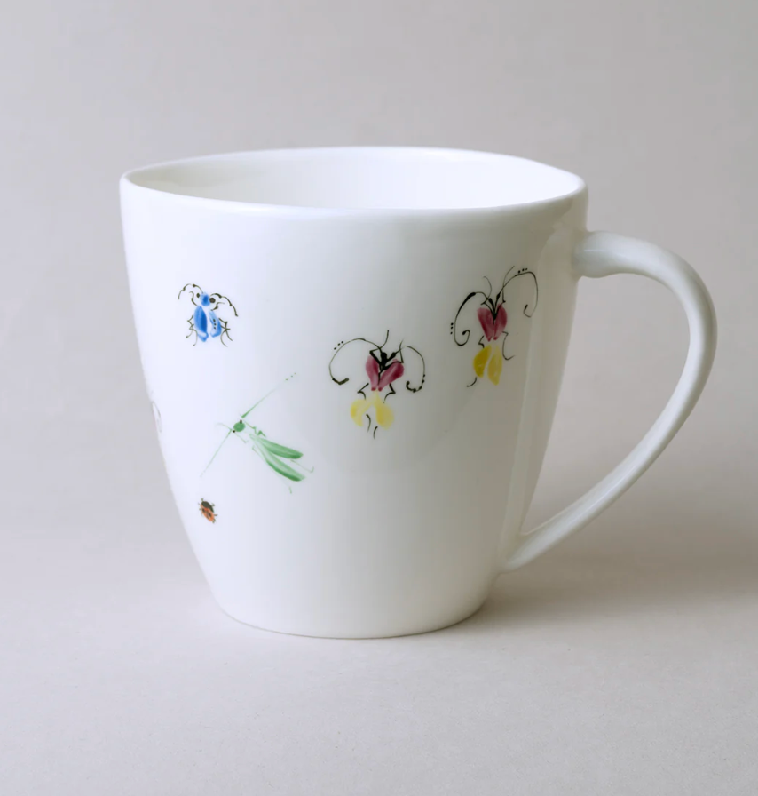 Piebalgas Porcelāna gludā krūze, 380ml