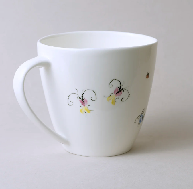 Piebalgas Porcelāna gludā krūze, 380ml