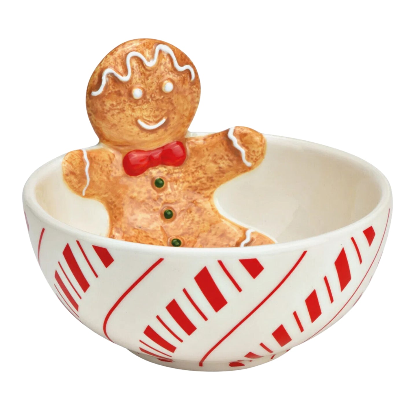 Keramikas bļoda ar piparkūku vīriņu