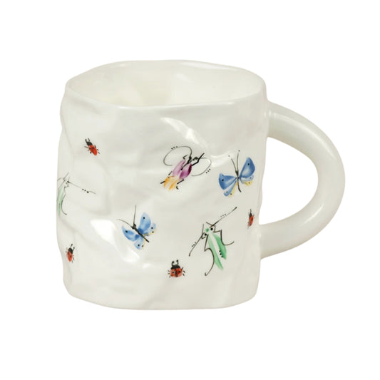 Piebalgas porcelāna burzīta tējas krūze, 400ml
