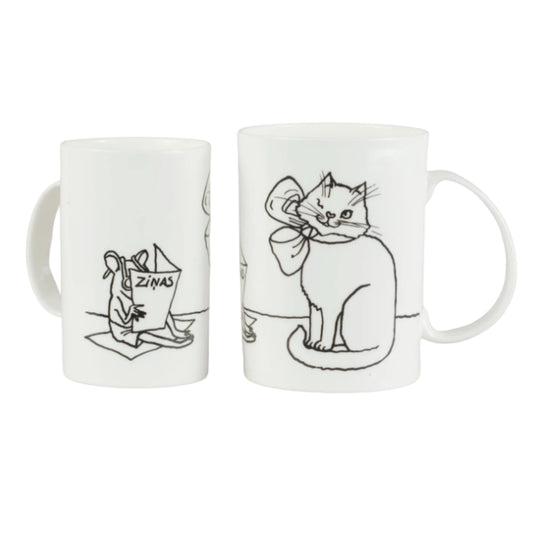 Piebalgas porcelāna krūze - Vakara ziņas, 400ml