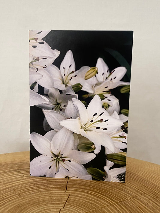 Apsveikuma kartīte - Lilijas